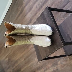 Tony Lama Smooth Ostrich Cowboy Boots 12D